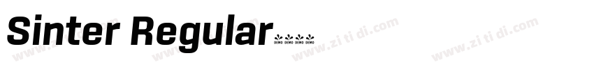 Sinter Regular字体转换